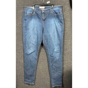 Torrid Curvy Skinny Jeans Women's Size 20XT Blue High Rise Medium Wash Denim